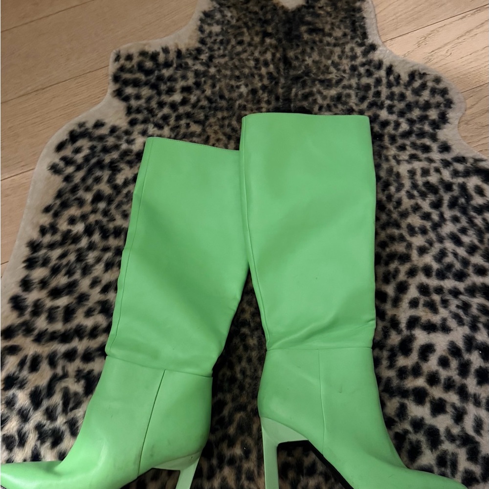 Nine West Green Heeled Boots